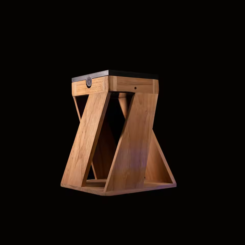 Outdoor Solar Led Light Garden Floor Backyard Lamps Wooden Frame Durable Weatherproof Path Deco Lighting