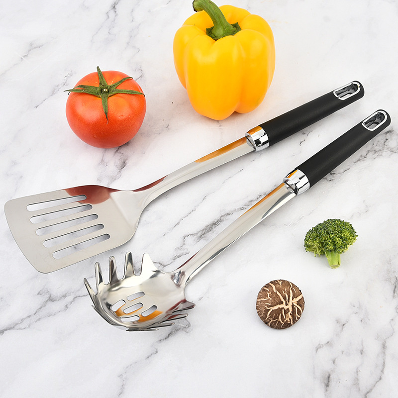 Stainless Steel 8-Piece Kitchenware Set with Spoons Spatulas Forks and Utensils