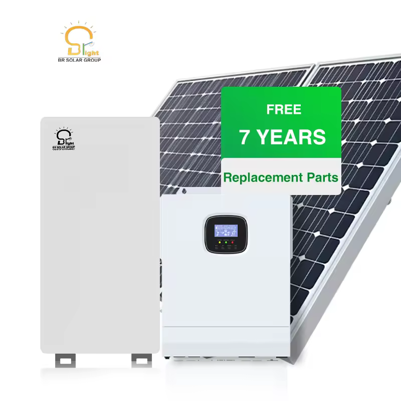 Br Solar 3kw 5kw Complete Solar Panel Kit 10kva Hybrid Solar Battery Energy System For Home Use