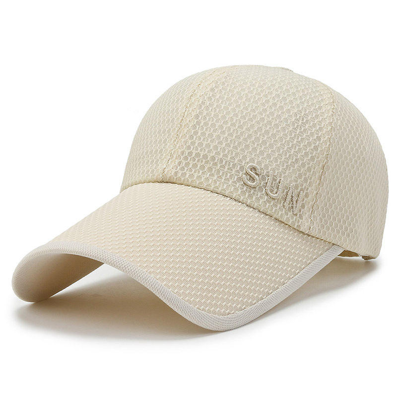 New Casual Embroidered Large Eaves Breathable Mesh Outdoor Shading Versatile Baseball Caps