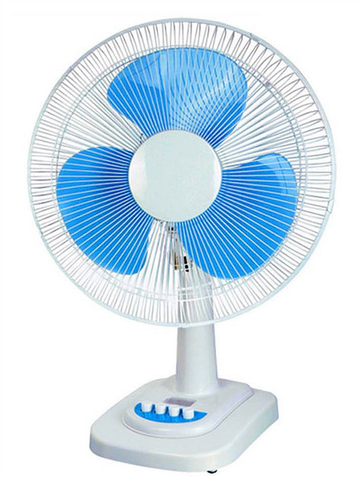 Compact 16 Inch Desk Fan with Stand