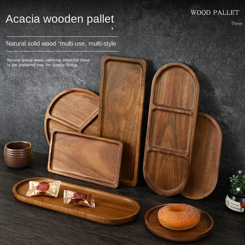 OEM Wholesale Natural Wooden Tray and Cutting Board