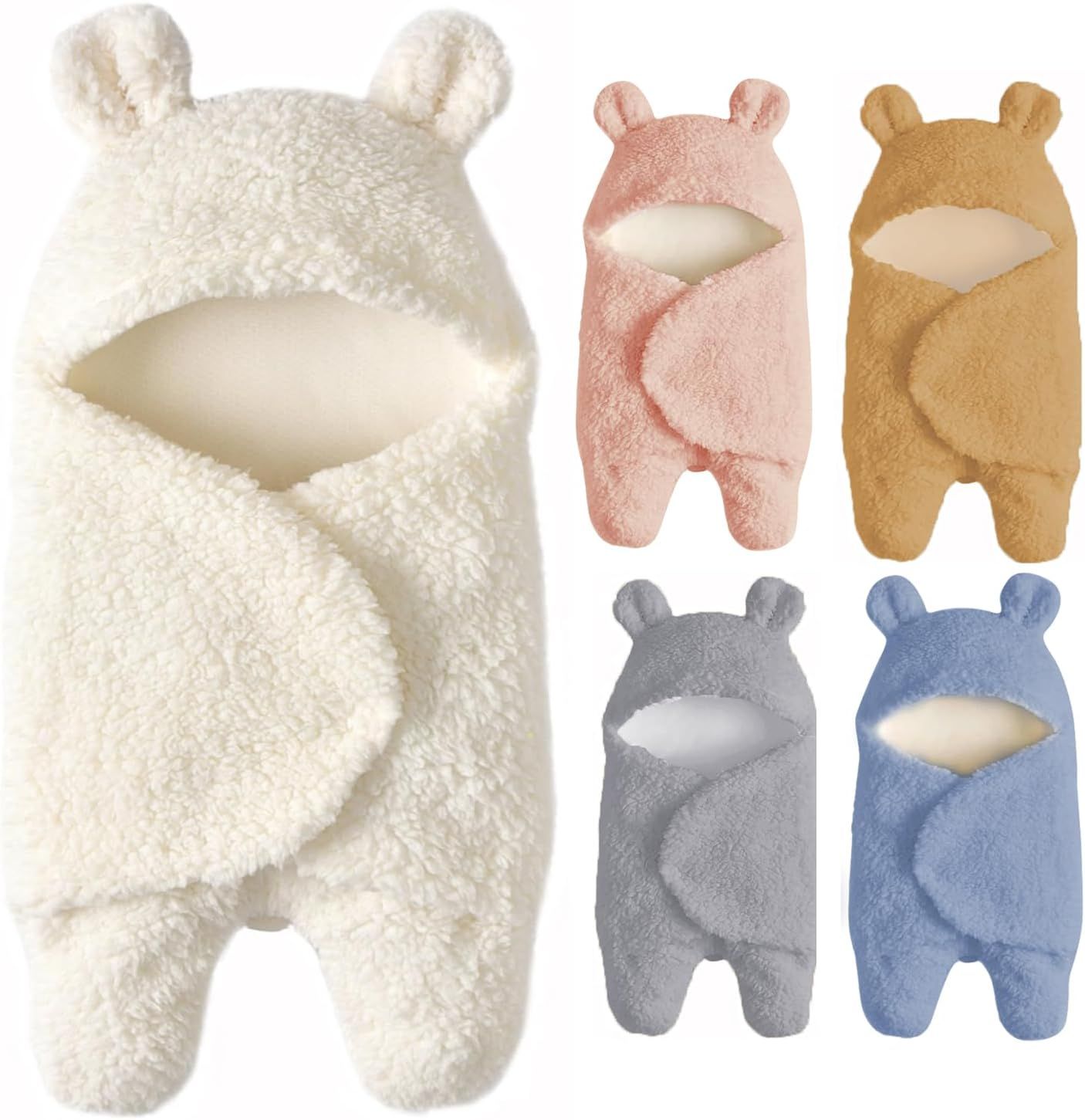 Boys Girls Cute Bear Baby Swaddle Blanket