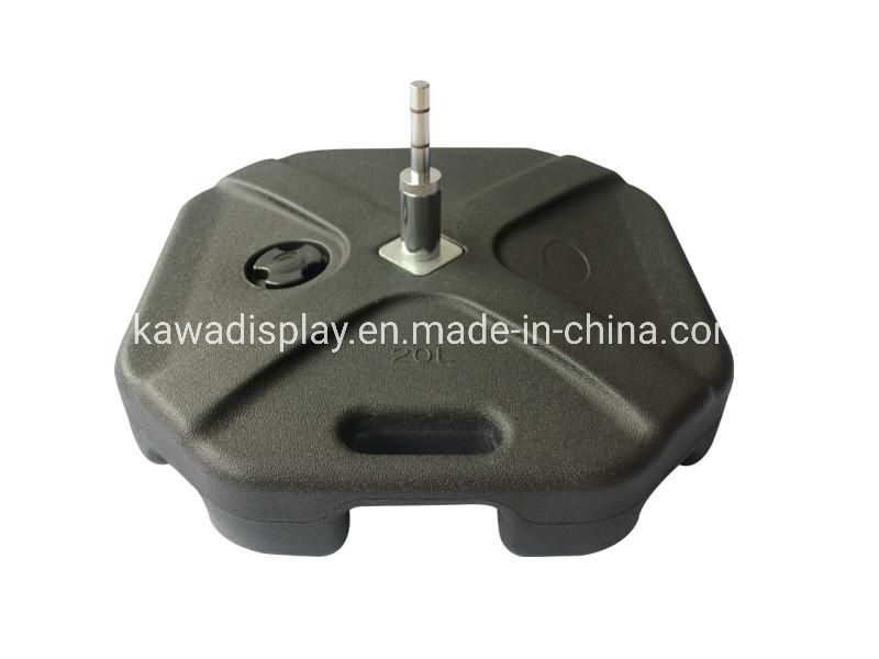 Outdoor Flag Pole Stands with Water Base for Teardrop Feather Banner Advertising