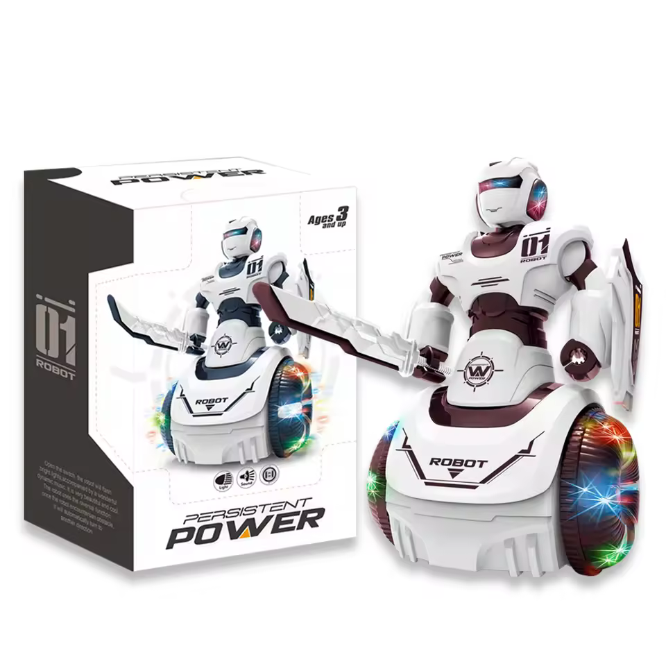 2024 Latest Electric Small B/o Plastic Toy Robot Battery Operated With Light & Sound Dancing Singing Robot Toy