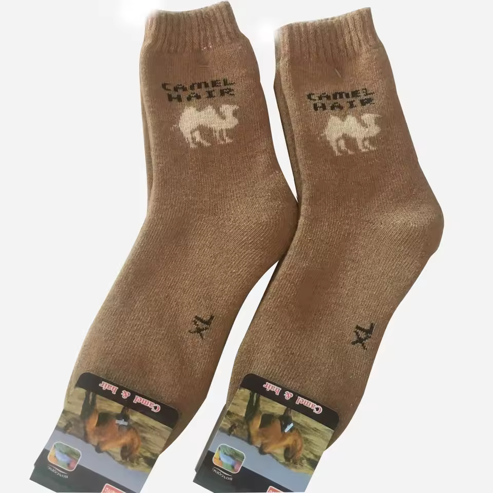 Wholesale mens camel wool socks in