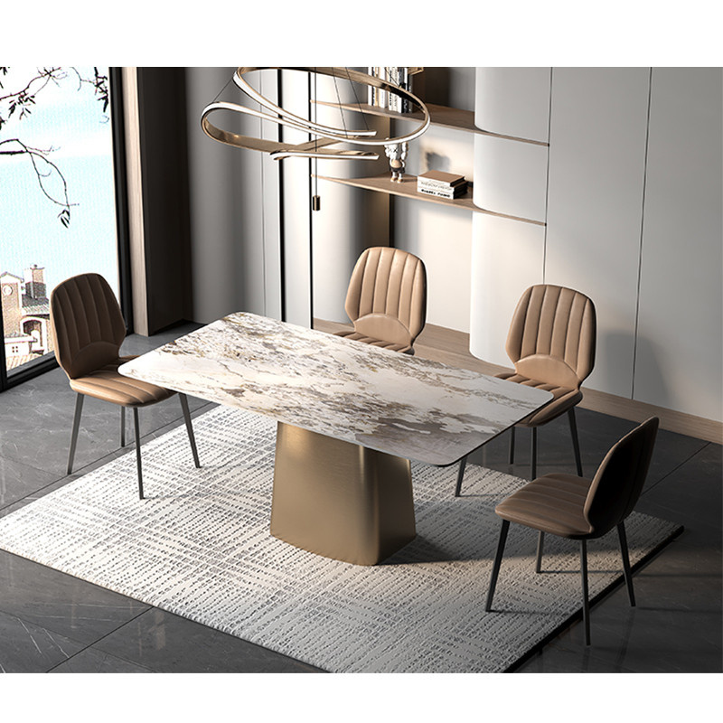 Wholesale Wedding Home Furniture Restaurant Slate Top Table Dining Furniture Set