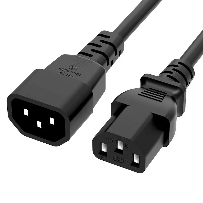 VDE/CE Certified EU 3-Pin to IEC C13 Power Cord - Heavy Duty 250V AC Extension Cable (OEM/Wholesale Available)