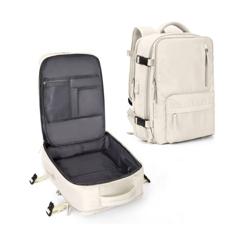 Wholesale Air Approved Women Large USB Charging Travel Laptop Backpack with Shoes Compartment