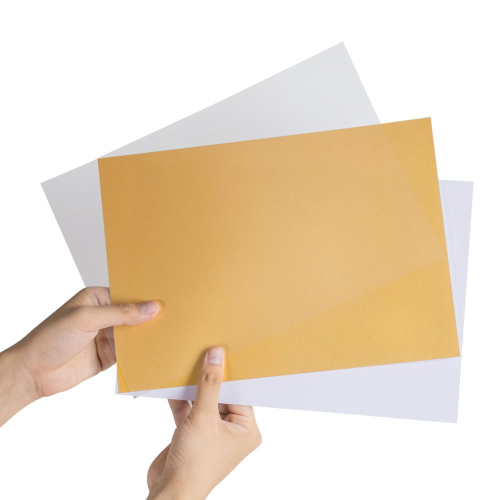 Super Plain Gold Silver White Transparent PVC Pet PC Sheet for Inkjet Printing