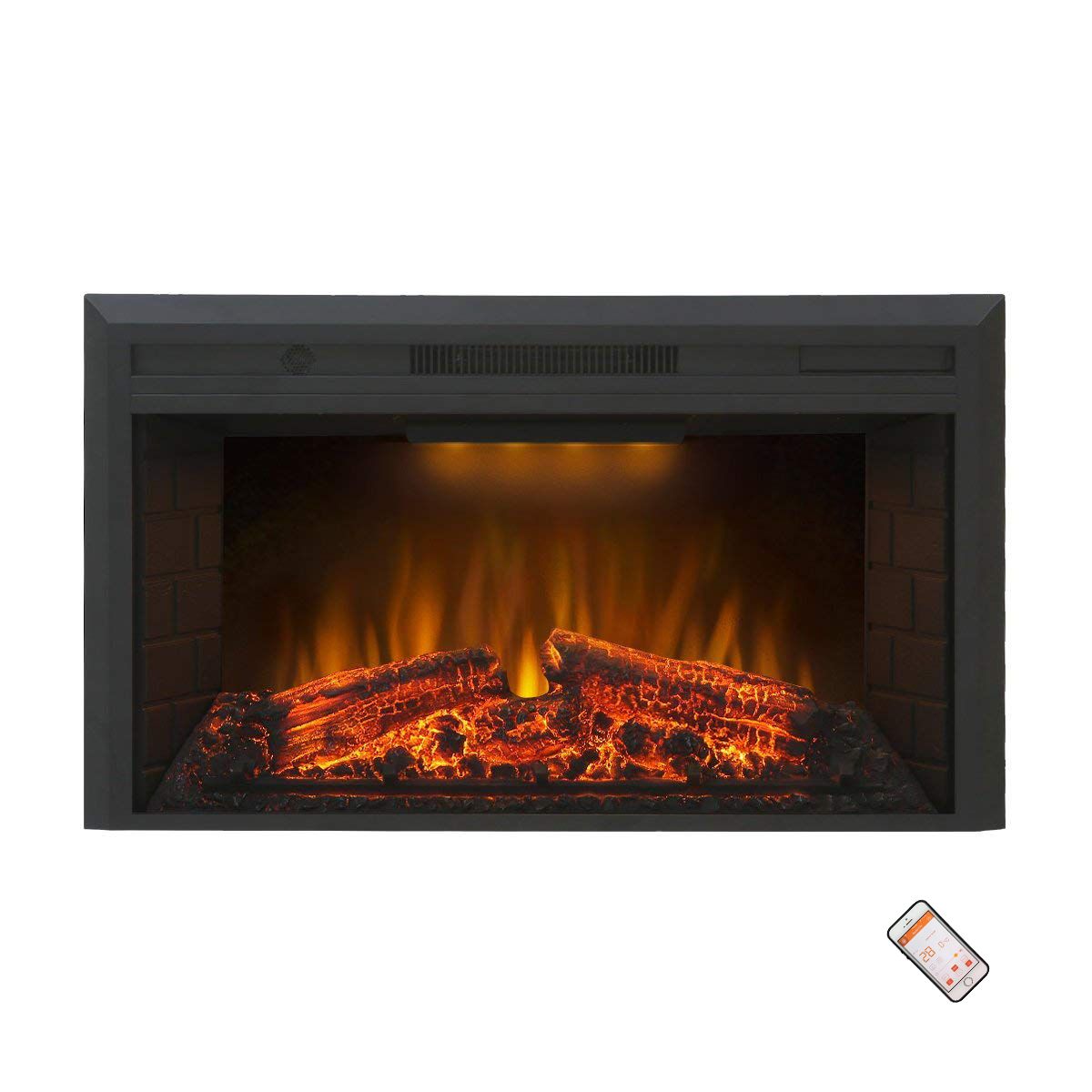 2024 New Arrival Best Good Quality LED Lighting APP Control Electric Fireplace