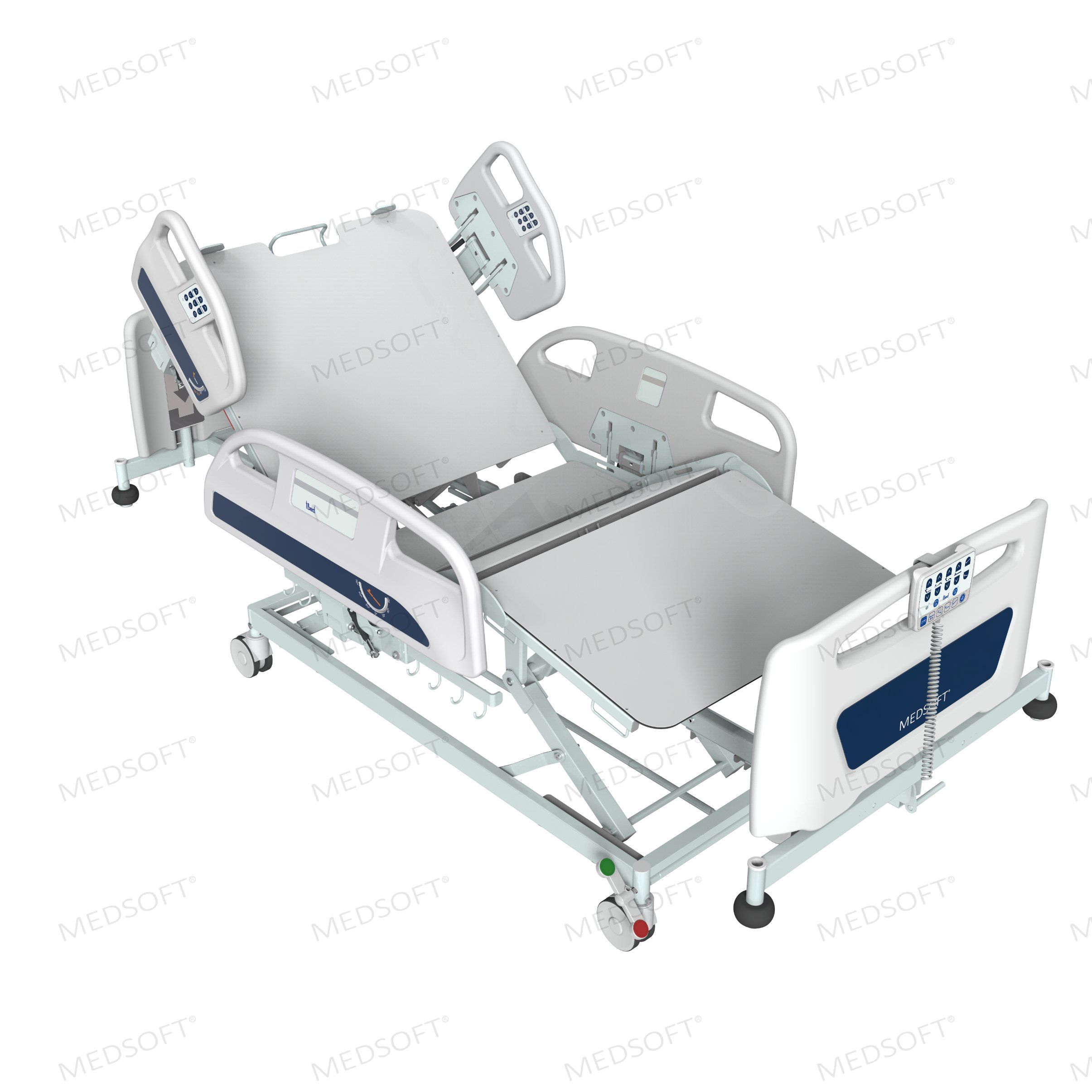 iBed 4 Hospital Patient Bed with Head and Foot Adjustments