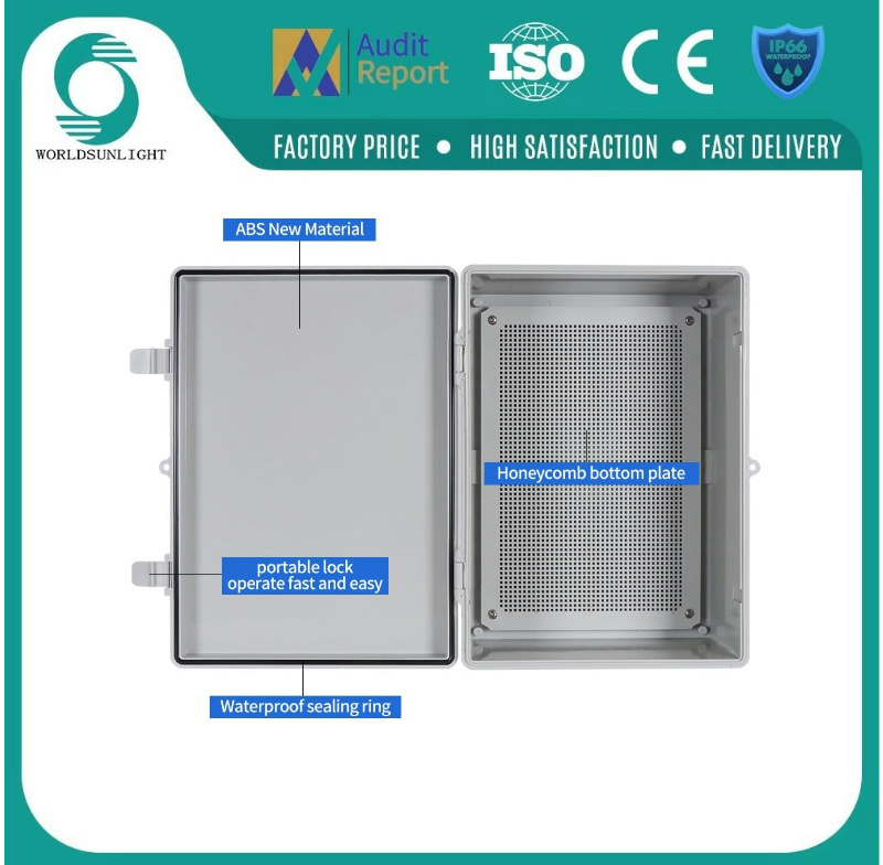 Factory Price IP66 DIN Rail Cable Electrical Wiring Direct Current Distribution Box
