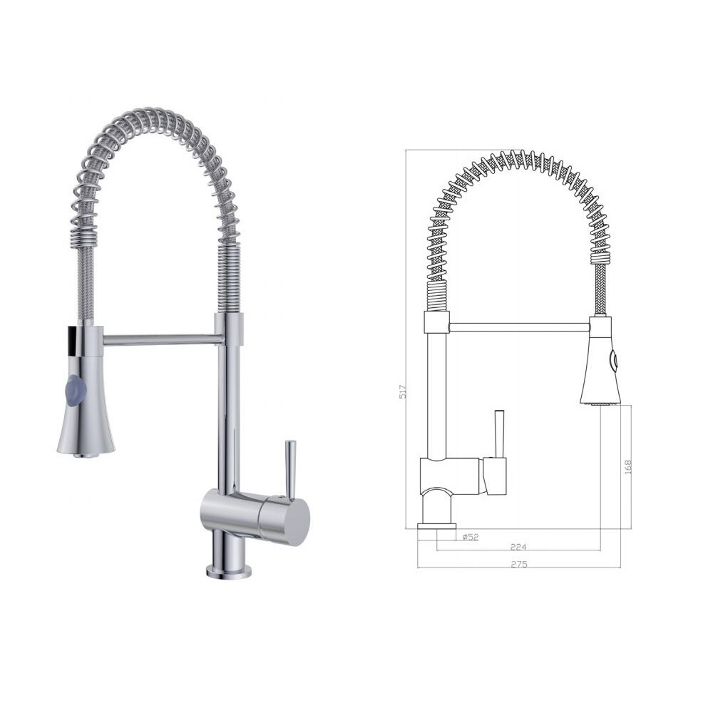 Santary Ware Pull out Shower Sprayer Spout Kitchen Mixer Kitchen Faucet