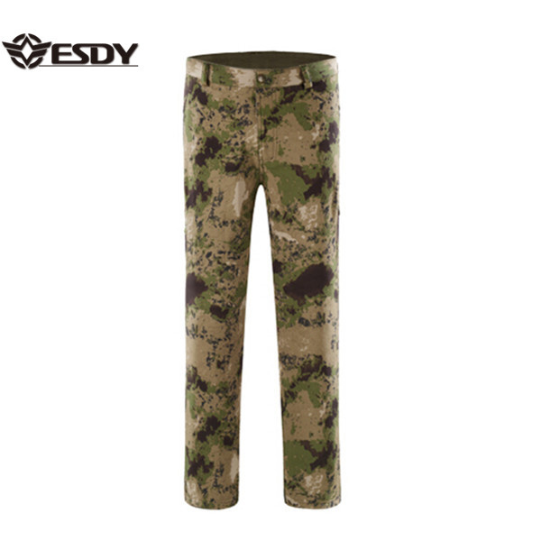 Men′ S Outdoor Windproof Softshell Fleece Lined Cargo Snow Hiking Pants
