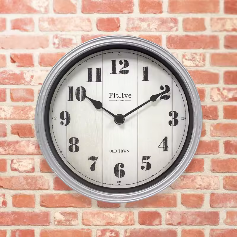 Analog Clock Manufacture Supply 8 Inch Classic Style Wall Clocks Oem Design Single Face Family Wall Analog Decor Clocks