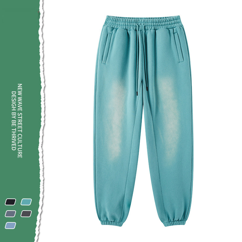 China Wholesale Factory Direct Sale New Products Jogger Costumes Ombre Thickened Drawstring Running Pants with Pocket