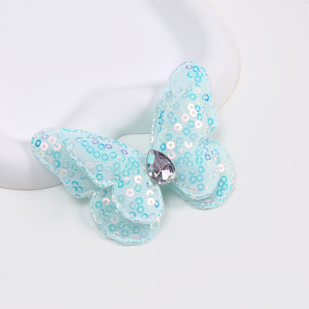 Sequin Double-Layer Butterfly Clothing Accessories Garment Accessory DIY Children's Hair Accessories Shoes and Hats Decorative Rhinestone Butterfly Promotions