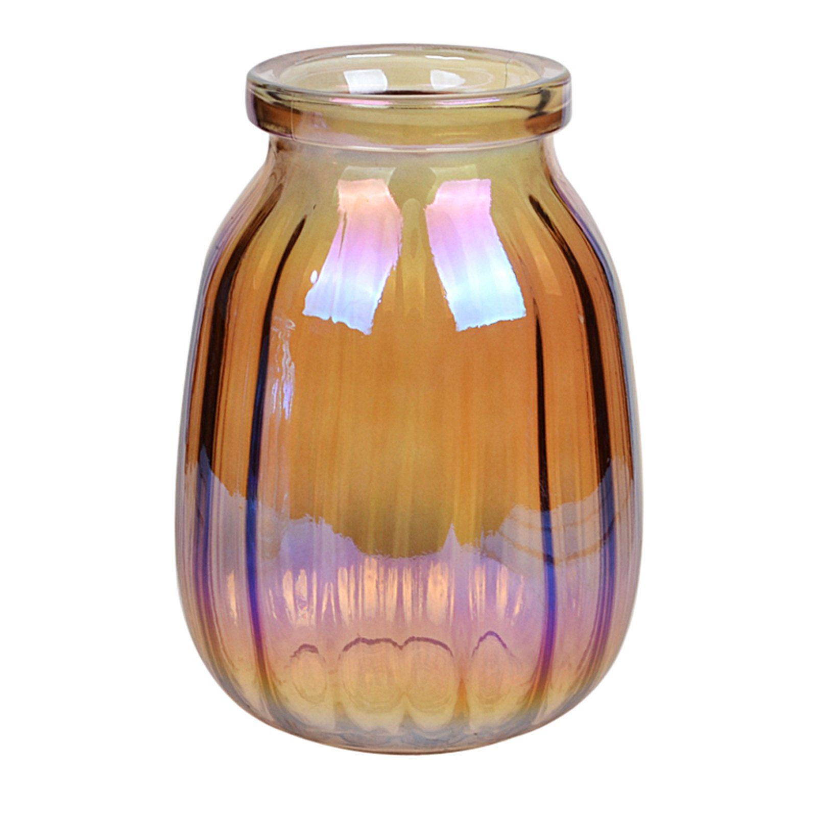Luxury Flower Classic Design Wholesale Best Selling Amber Glass Vase