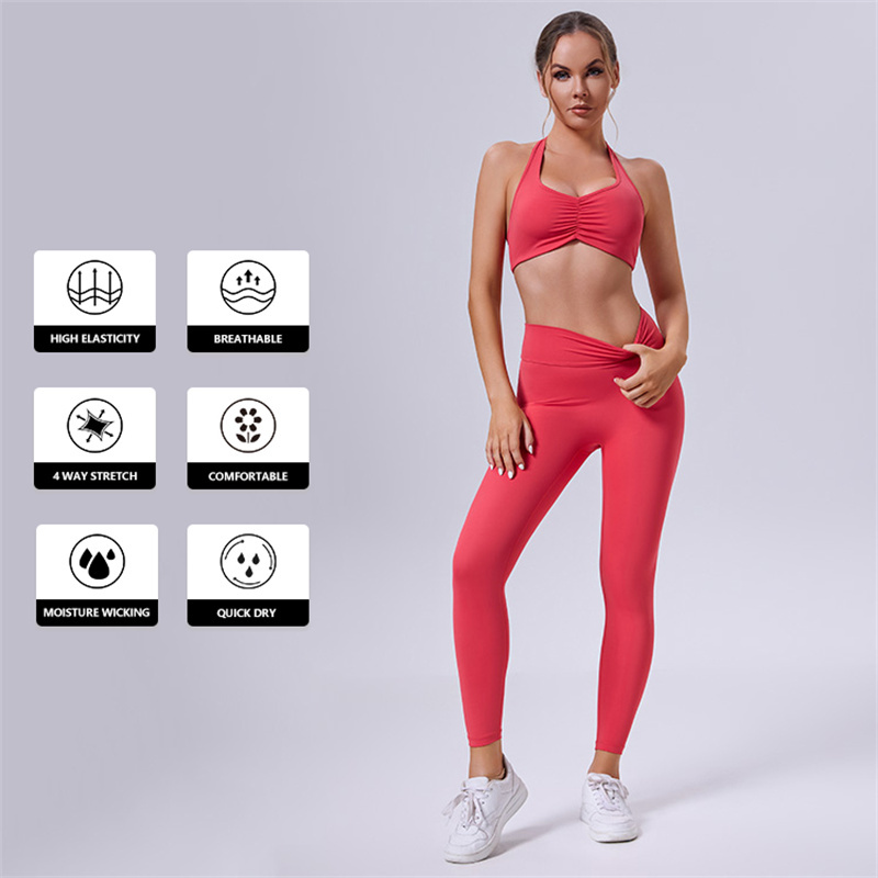 Ingor Sportswear 2025new Fashion Breathable Biodegradable Women Gym Fitness Sets Workout Clothes Activewear Recycled Sports Bra Leggings Yoga Suit