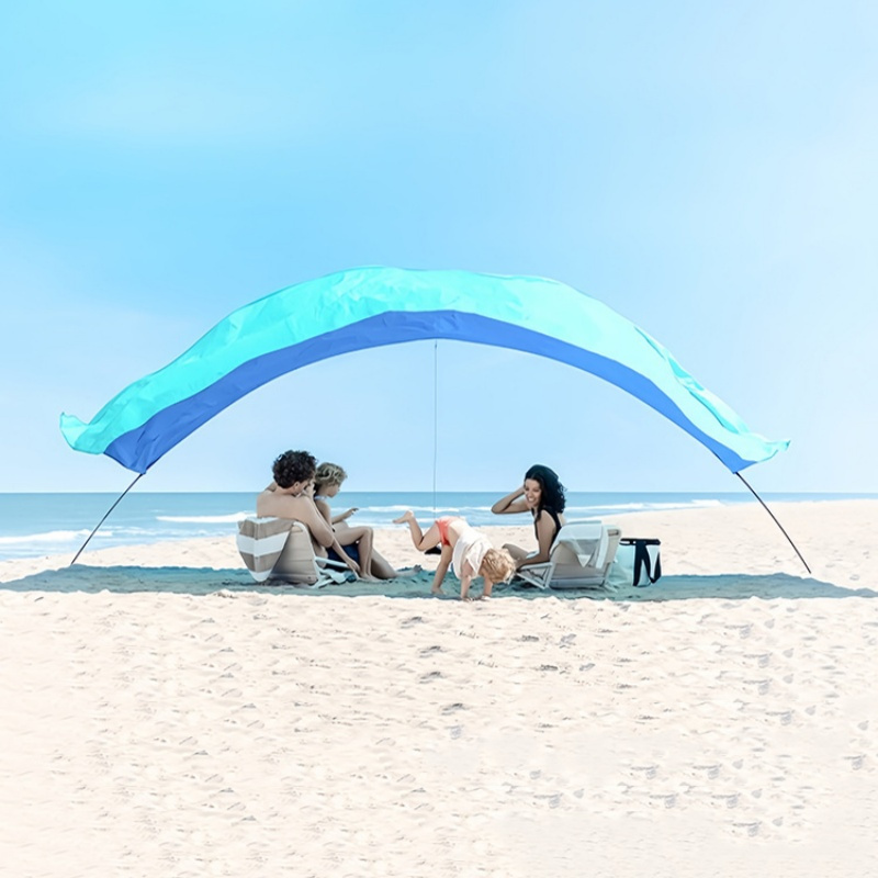 Manufacturer Lightweight Nylon Waterproof Sunshade Beach Vacation Tent