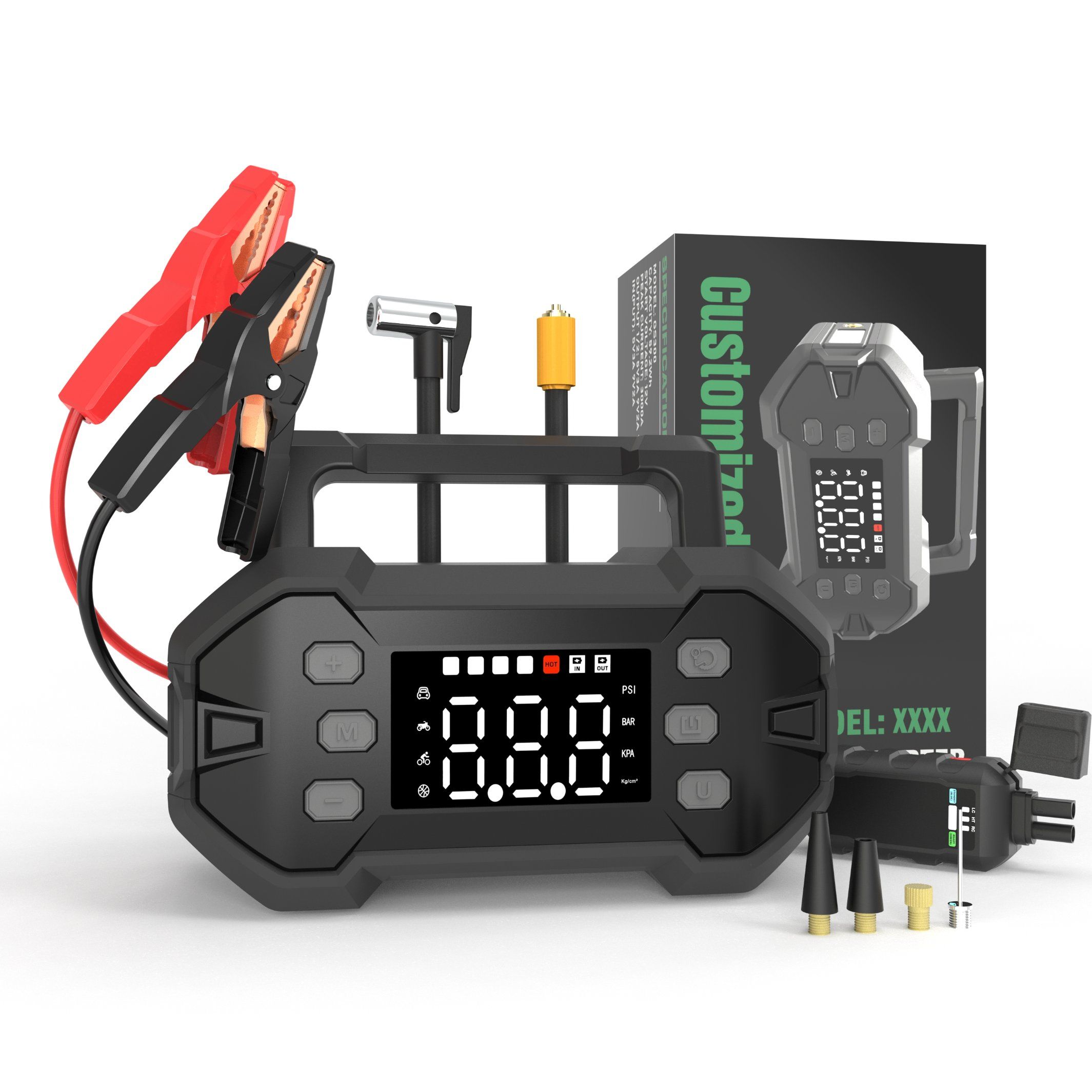 Best-Selling Peak Current 3000A Automotive Emergency Tool for Gas and Diesel Engines