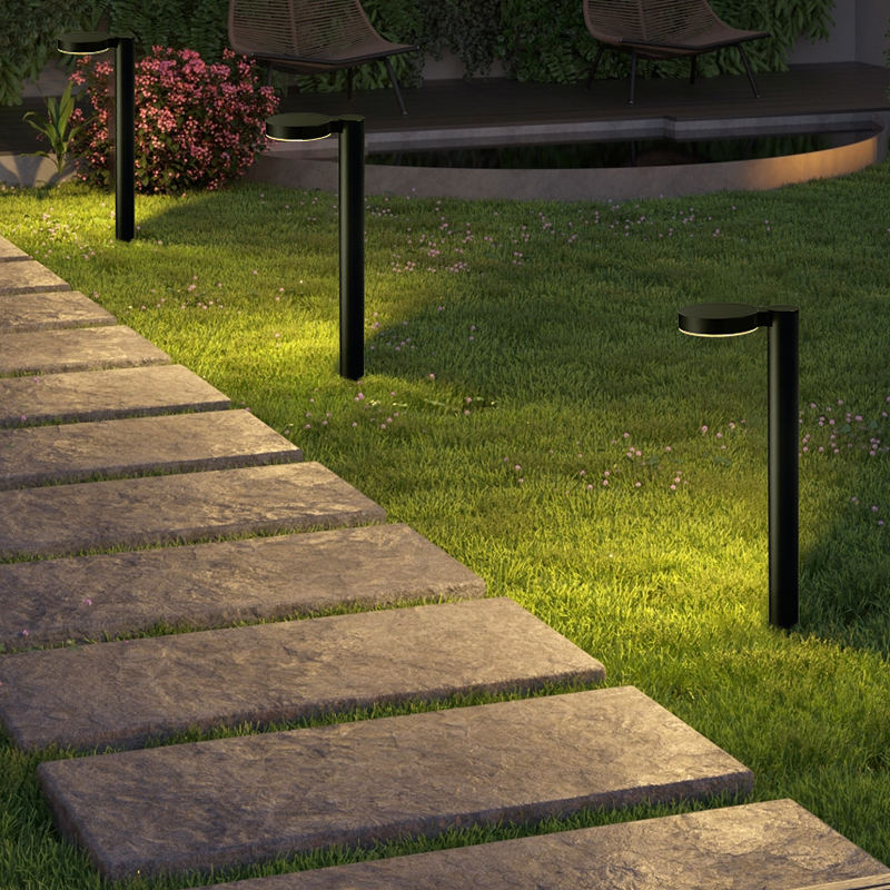 Modern High Quality 10W Black Garden Figure Light Led Lawn Lights