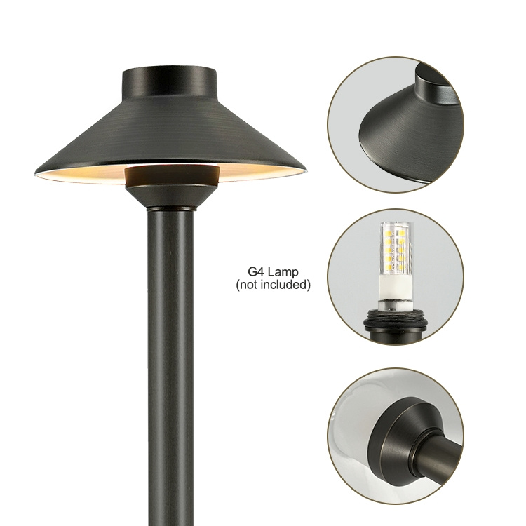 Antique Bronze Area Low Voltage Landscape Lighting Yard Garden Outdoor Path Lights