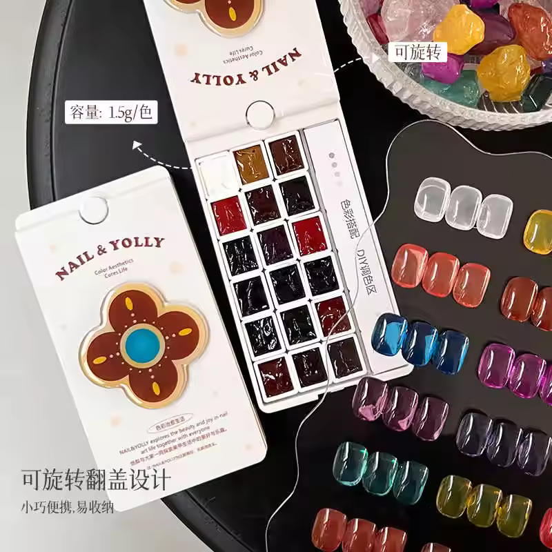 Yolly 2025 New 18 Colors Pat Pat Nail Art Uv Gel Hema-free Tpo-free Transfer Printing Long-lasting Non-toxic Nail Gel Wholesale