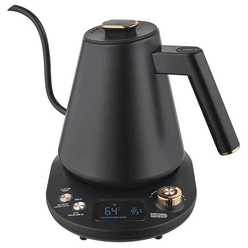 Multifunctional Smart Home Cordless Teapot Appliance Gooseneck Coffee Electric Digital Water Kettle