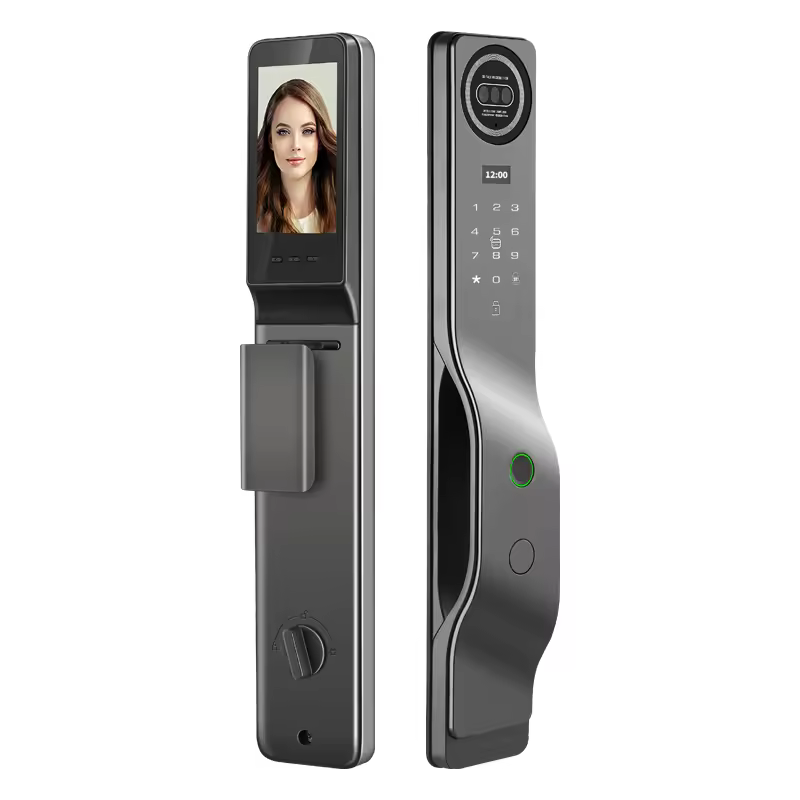 2025 Smart Home Security Smart Door Lock 3d Face Recognition Fingerprint Password Unlock App Control Digital Smart Lock