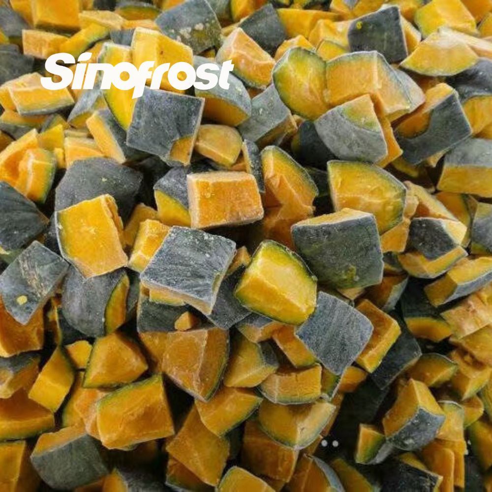 ISO/HACCP/Halal Certified IQF Frozen Pumpkin Cuts Manufacturer&Bulk Supplier