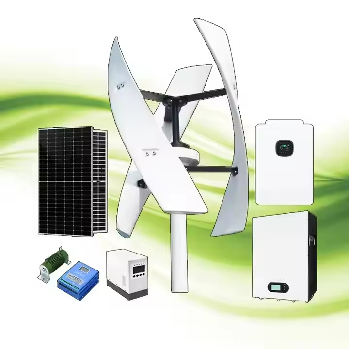 800W 1kw 2kw 3kw 5kw 10kw Home Vertical Wind Turbine with Solar Power System