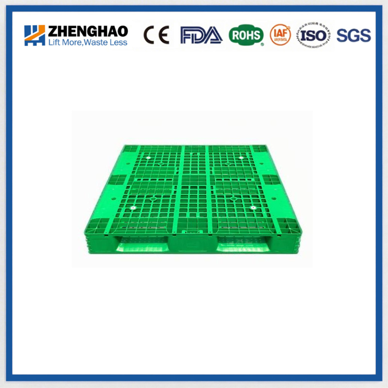 China Hot Sale Nine Legged Transport Industrial 1200*1200 Recycled Welding HDPE Heavy Duty Flat Plastic Stackable Pallet Fruit Tray Flat for Goods
