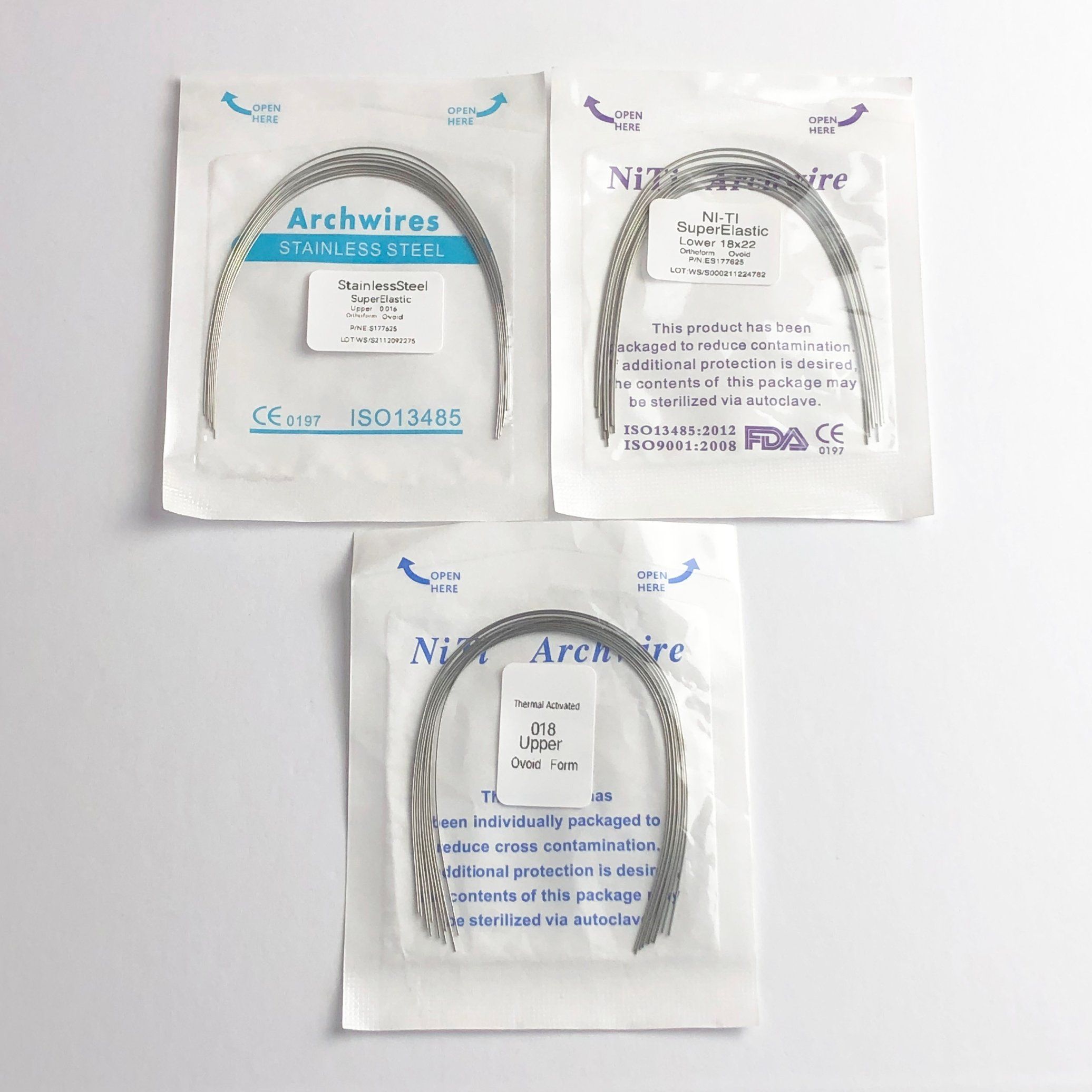 Best Price Round Niti Archewires Ovoid Dental Orthodontic Arch Wires