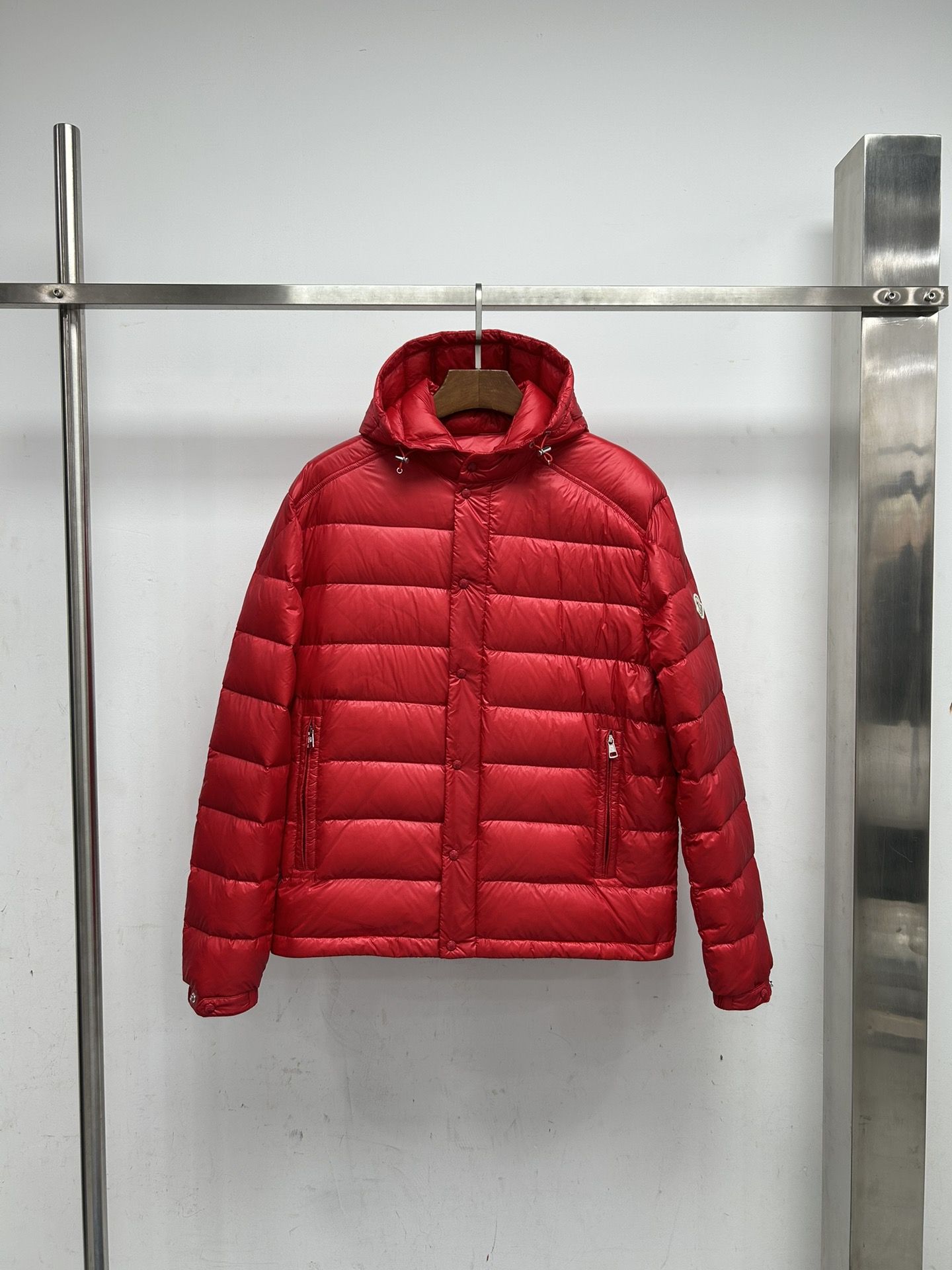 Luxury Ultralight Shinny Padded Goose Cropped Down Jacket/Parka