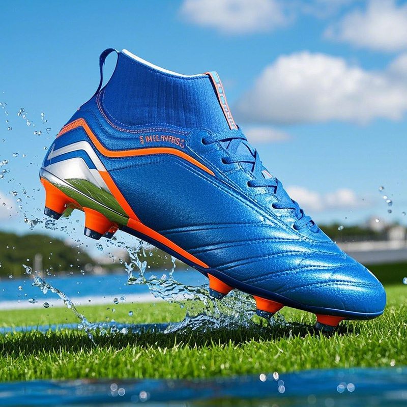 Anti-Microbial Breathable Removable Studs Private Label Soccer Shoes Manufacturers Hentol