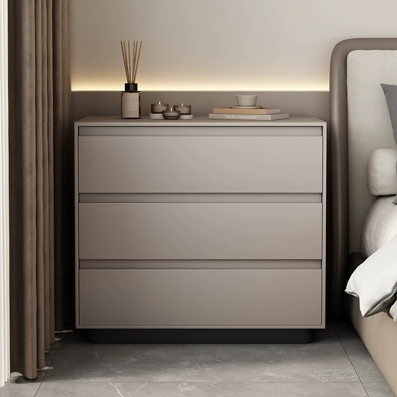 in Stock New Design Bedroom Furniture Wooden Storage Cabinet Sideboard Nightstand