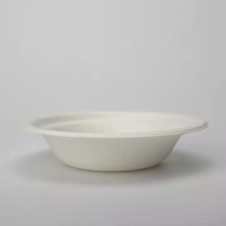 Top Seller Sugarcane Disposable Microwavable 400ml Biodegradable Disposable Bagasse Take-Away Food Container Noodle Bowl