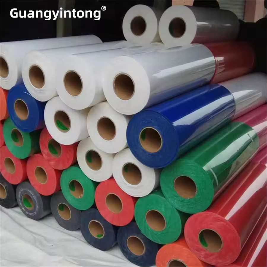 Guangyintong Pre-cut Flock Sheets For Diy Projects Flocking Vinyl Flexible Flocking Film For Stretch Fabrics