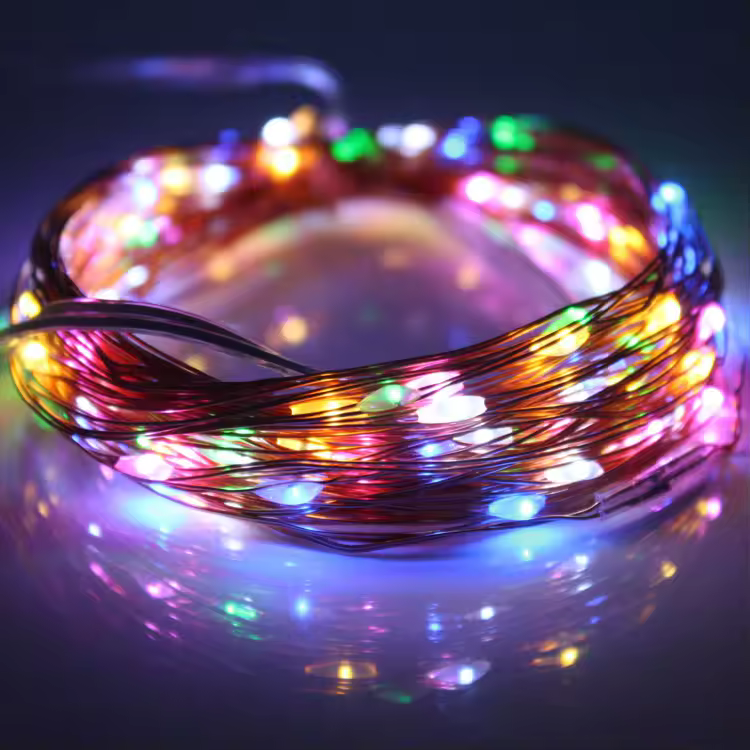 High Quality Waterproof Ip65 Motif String Led Lighting Outdoor Holiday Party Garlands Decoration Solar String Lights