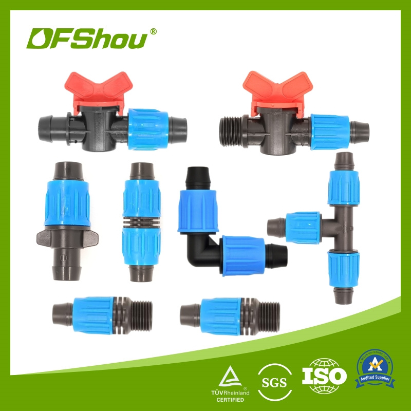 Factory Suppliers Drip Tubing Fittings Drip Irrigation System Thread Male Tee Hose 16mm Drip Pipe Connector