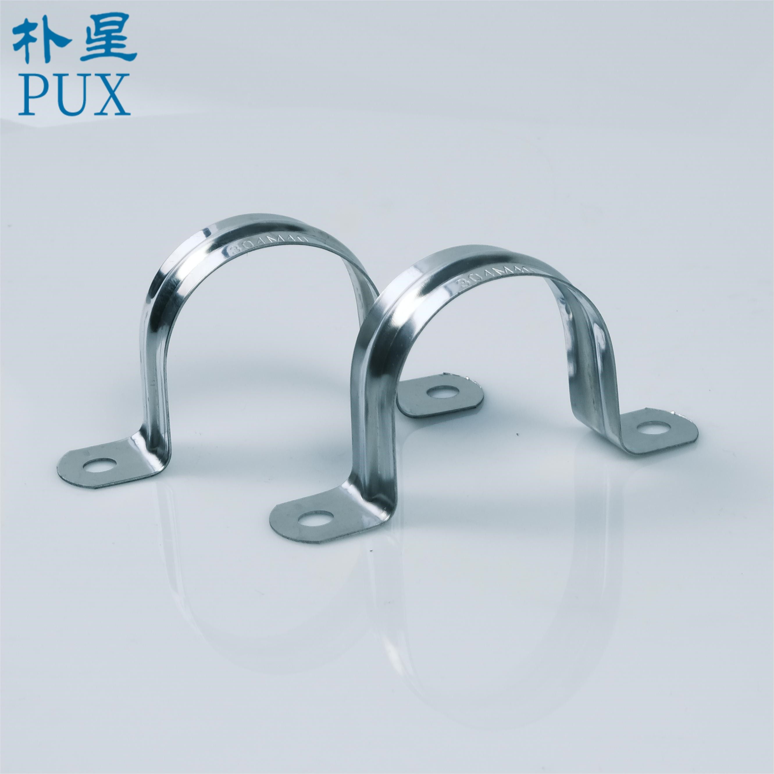 1/2"Galvanized Pipe Clamp Premium Quality Saddle Clip U Pipe Hose Clamps U Shape Omega Clamp