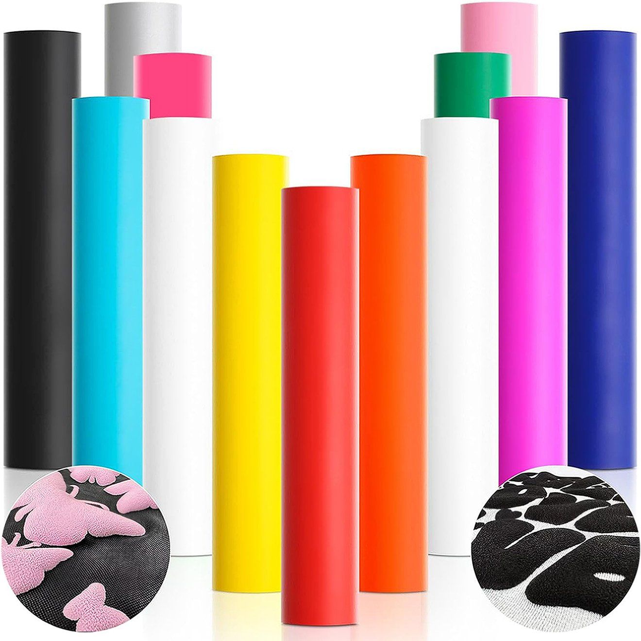 Easy Weed Heat Transfer White Vinyl PVC PU Puff Htv Roll