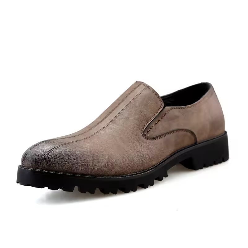 Casual Leather Loafers Men Shoes Slip-on Formal Dress Man Office Comfortable Shoes In Stock