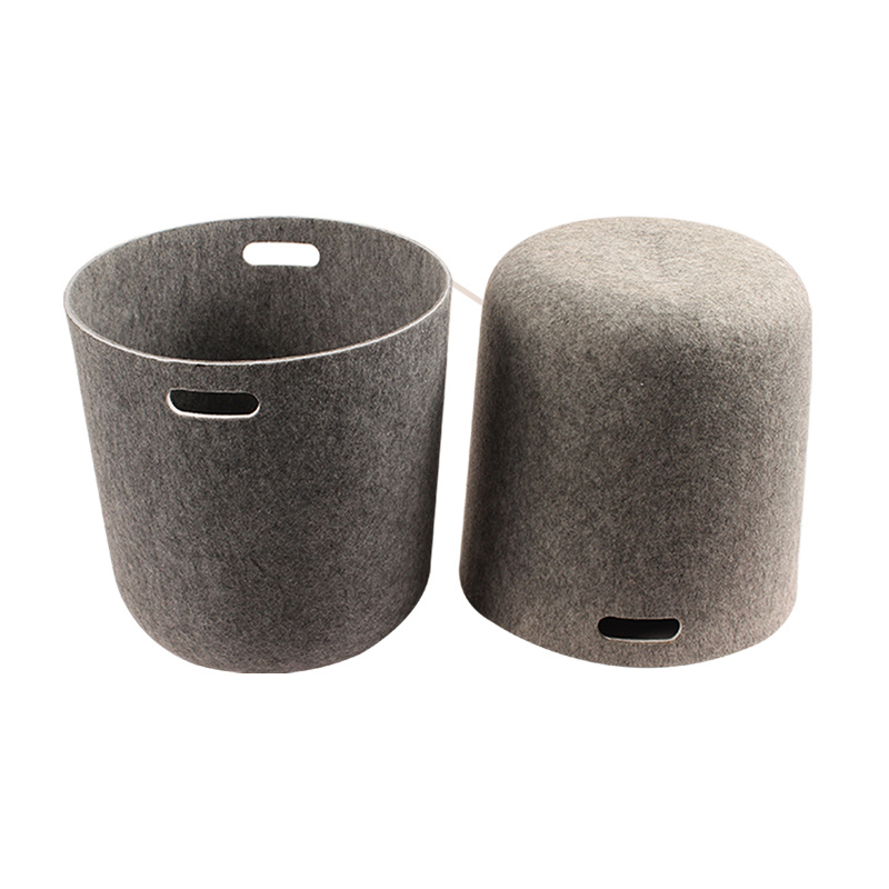 Household Home Storage Pet Felt Laundry Basket Decorative Durable Storage Bins Laundry Hamper with Handles