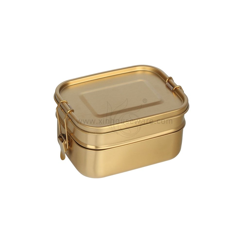 Factory Supply Single Wall Stainless Steel Portable Insulated Bento Aluminum Lunch Box