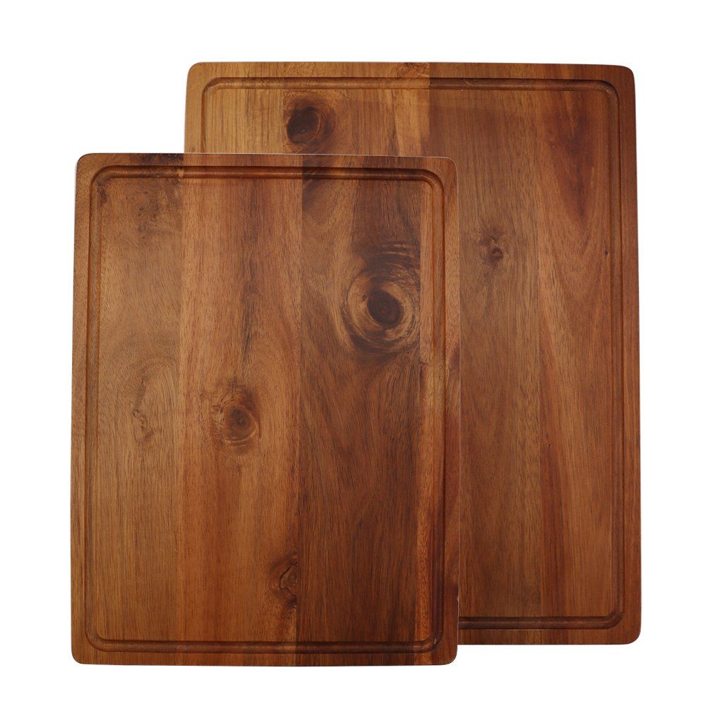 Hip-Home Wood Butcher Block Fruit Meat Cutting Board