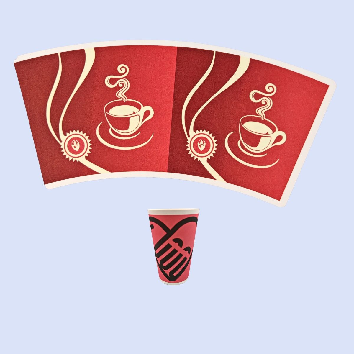 Factory Direct Paper Cup Fan Raw Materials for Paper Fan