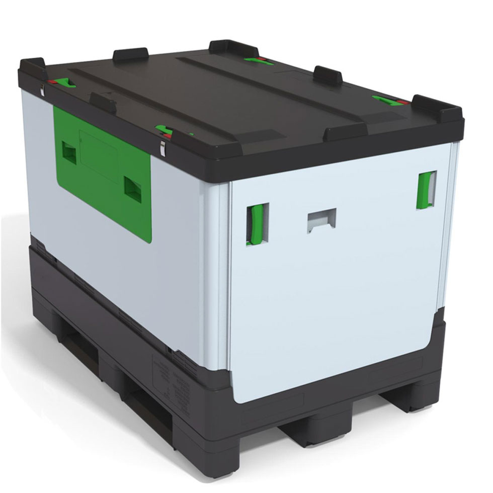 Collapsible Warehouse Vegetable Storage Plastic Bulk Bin